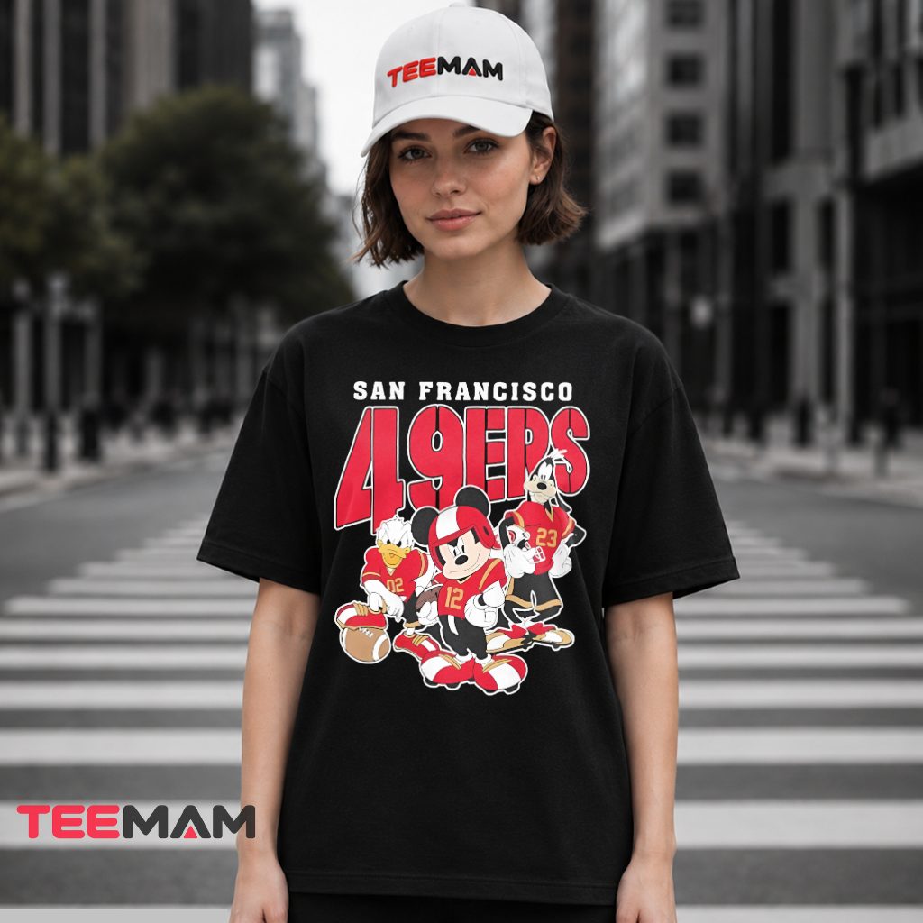 San Francisco 49ers Cartoon Squad Football T-Shirt