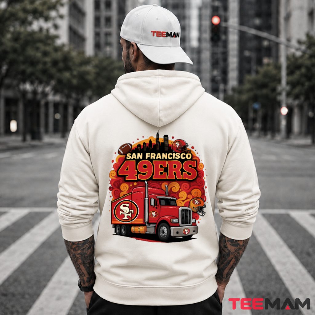 San Francisco 49ers Skyline Truck Football Hoodie San Francisco 49ers Skyline Truck Football Hoodie