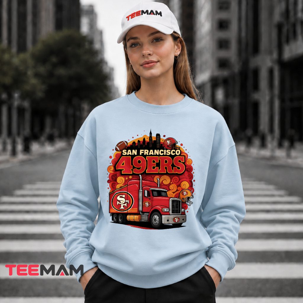 San Francisco 49ers Skyline Truck Football Long Sleeve San Francisco 49ers Skyline Truck Football Long Sleeve