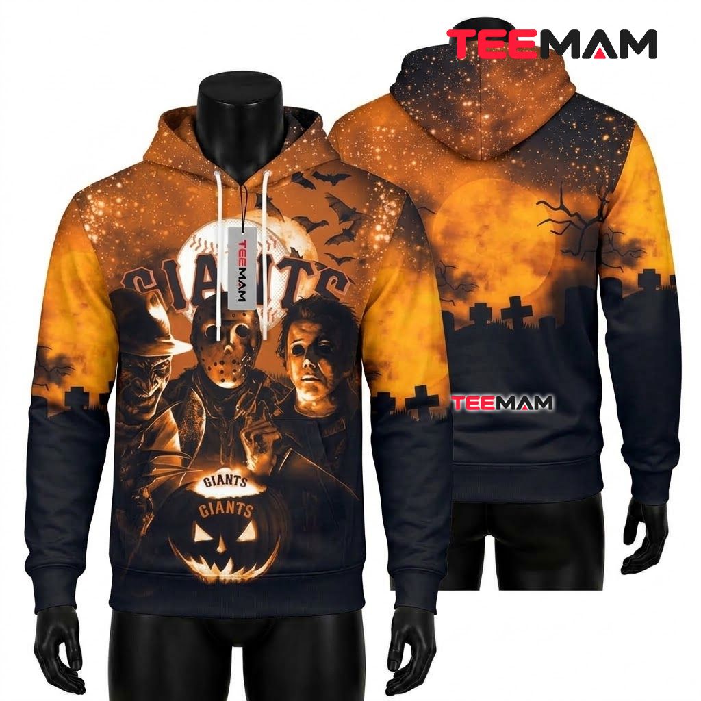 San Francisco Giants 3D Hoodie Skull Split Orange Black San Francisco Giants 3D Hoodie Skull Split Orange Black