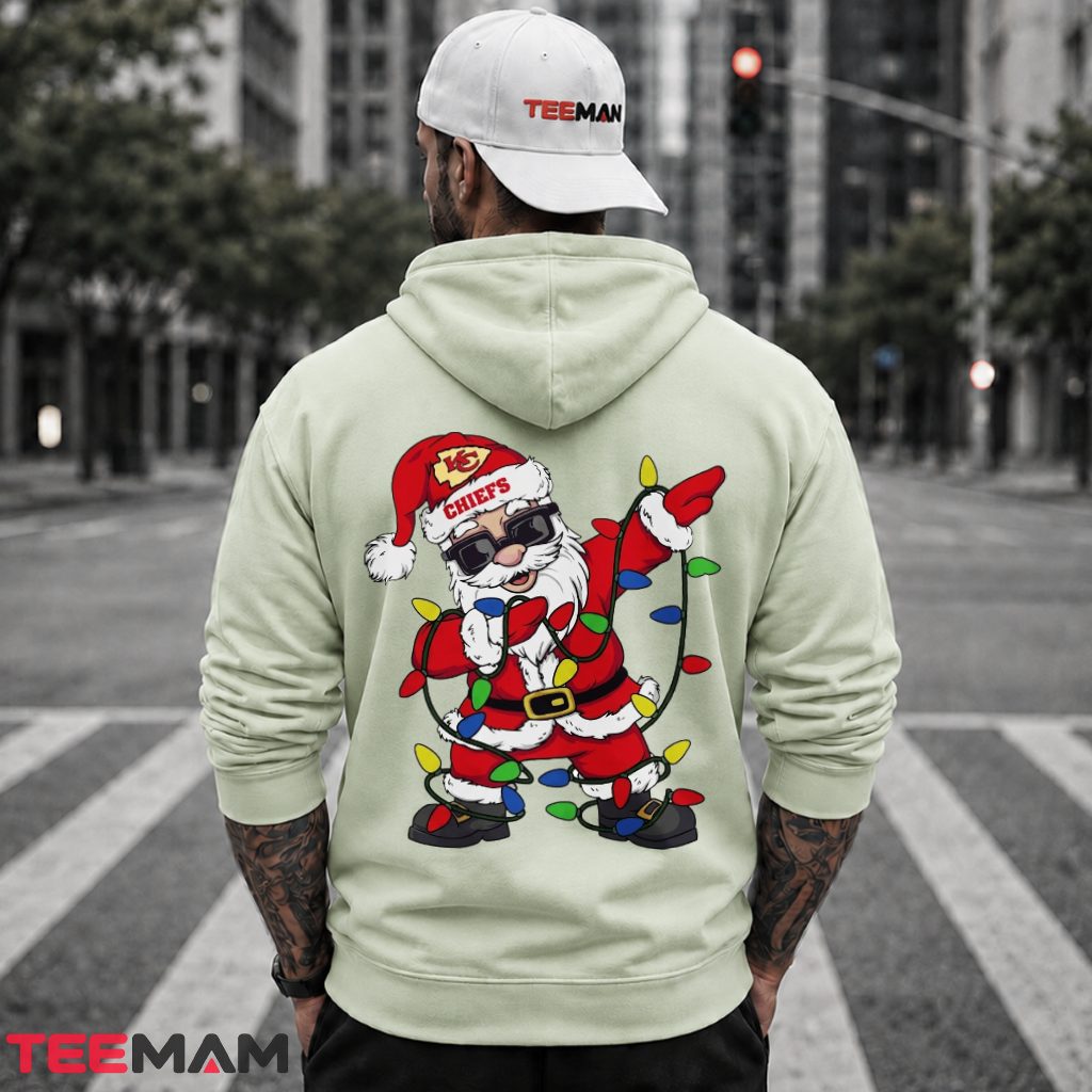 Santa Claus Kansas City Chiefs Lights Hoodie Santa Claus Kansas City Chiefs Lights Hoodie