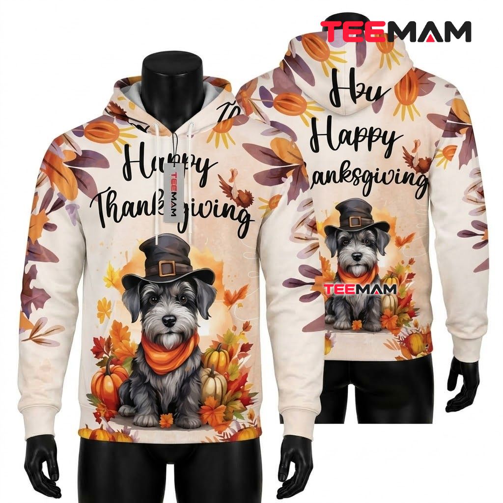 Siamese Cat Thanksgiving 3D Hoodie Happy Thanksgiving