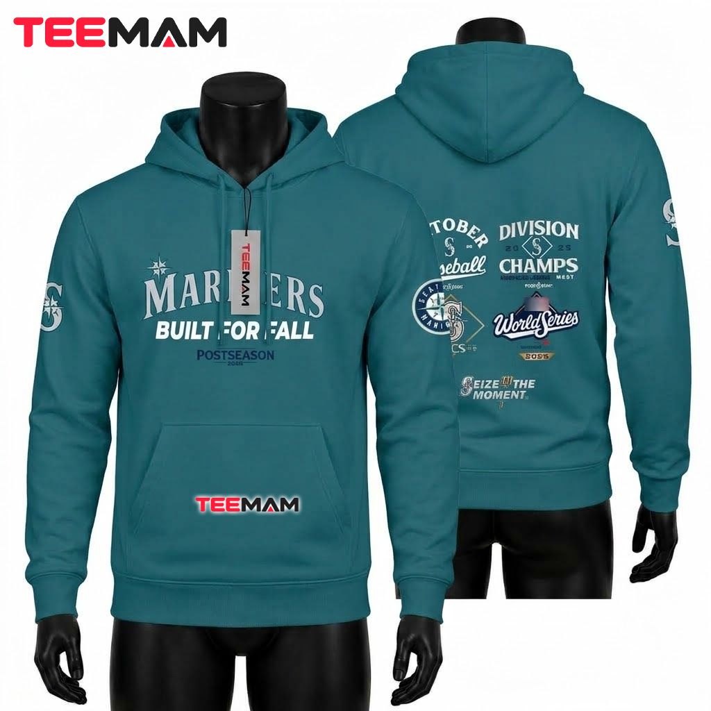 Seattle Mariners 3D Hoodie Built For Fall Postseason Front