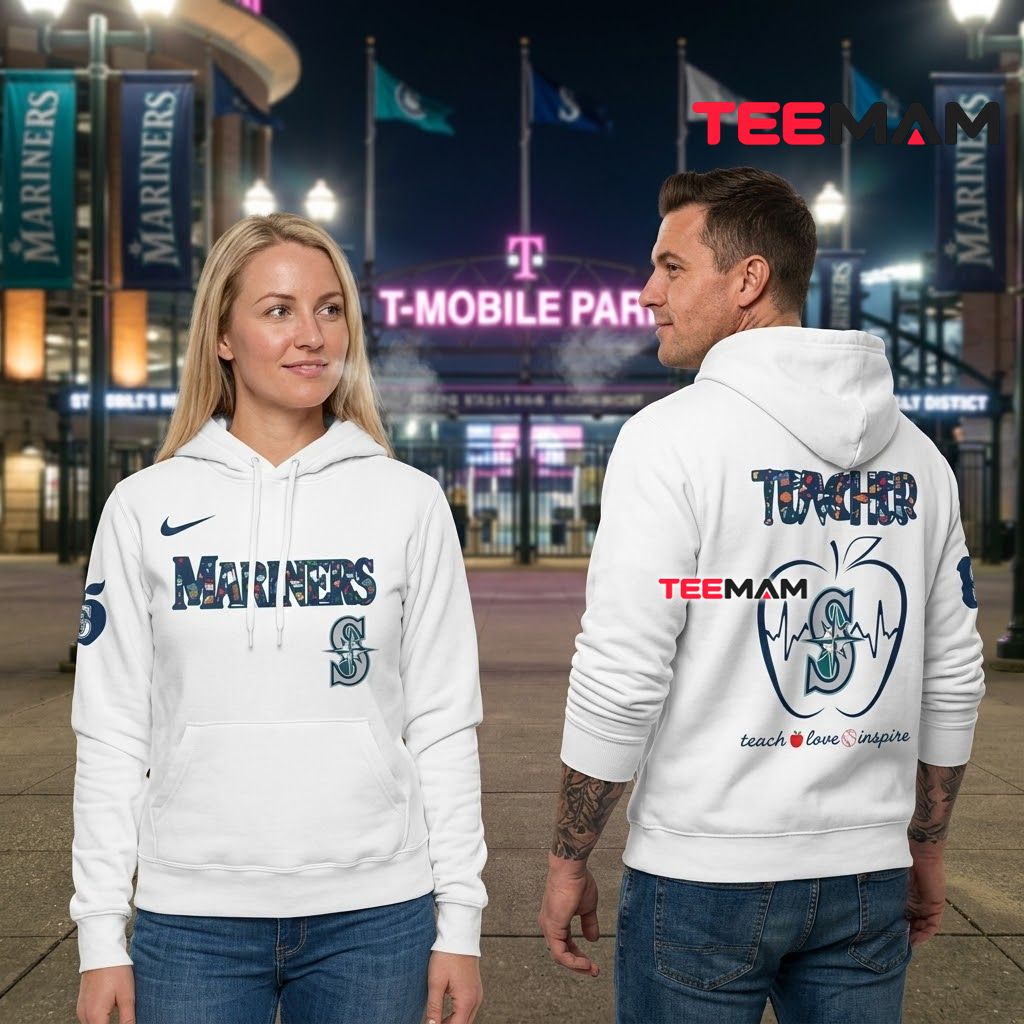 Seattle Mariners 3D Hoodie Teacher Appreciation Apple Back Seattle Mariners 3D Hoodie Teacher Appreciation Apple Back