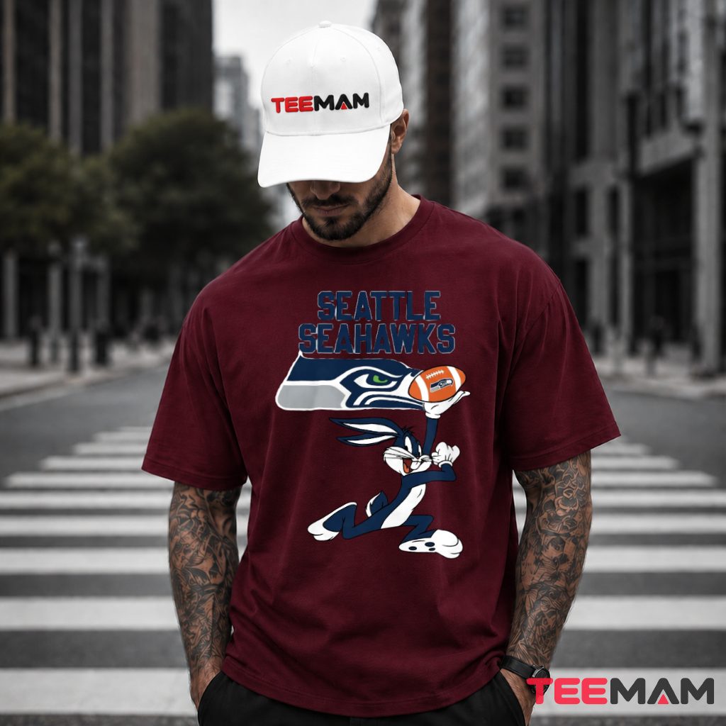 Seattle Seahawks Bugs Bunny Football T-Shirt