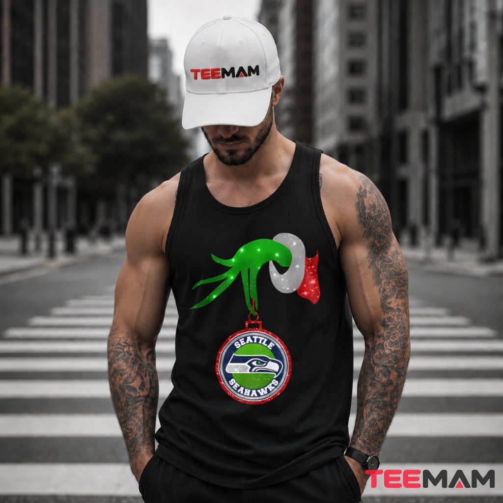 Seattle Seahawks Grinch Hand Ornament Tank Top Seattle Seahawks Grinch Hand Ornament Tank Top