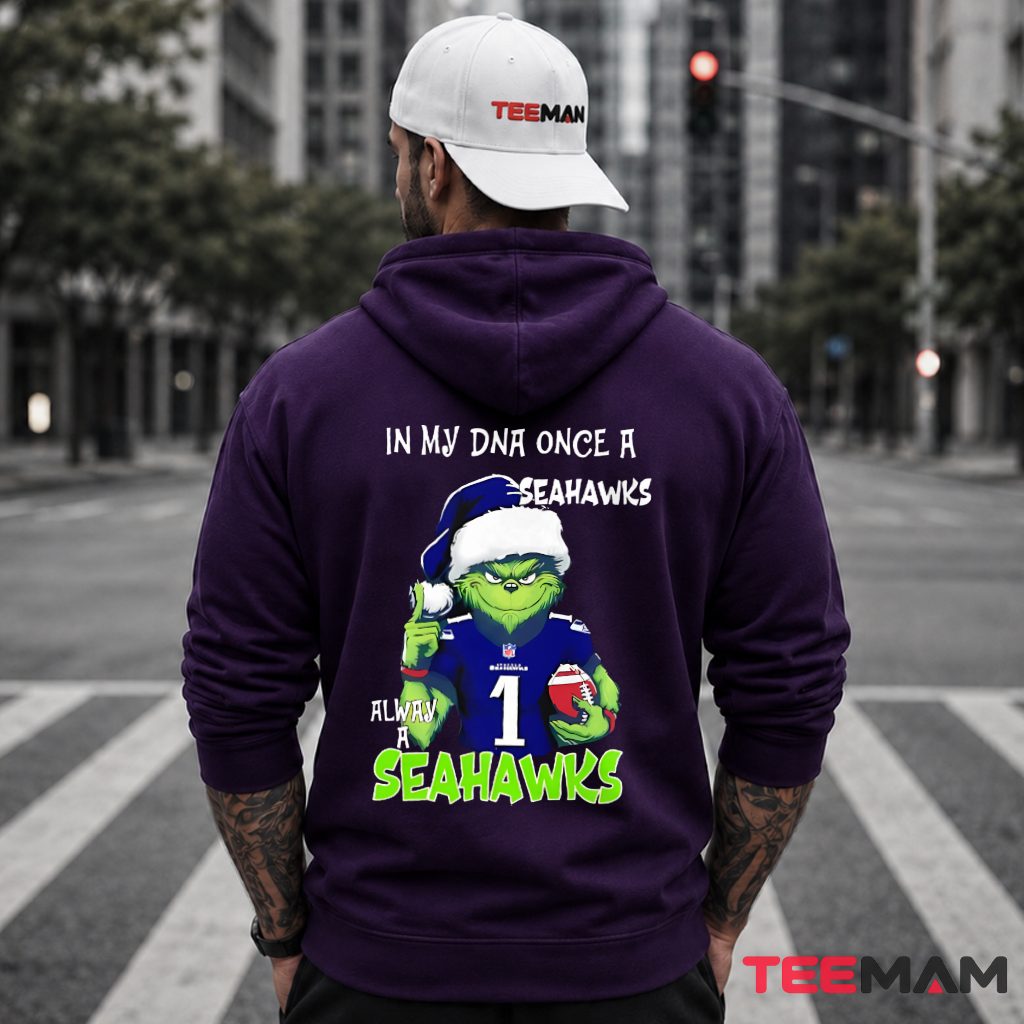 Seattle Seahawks Grinch Jersey DNA Hoodie Seattle Seahawks Grinch Jersey DNA Hoodie