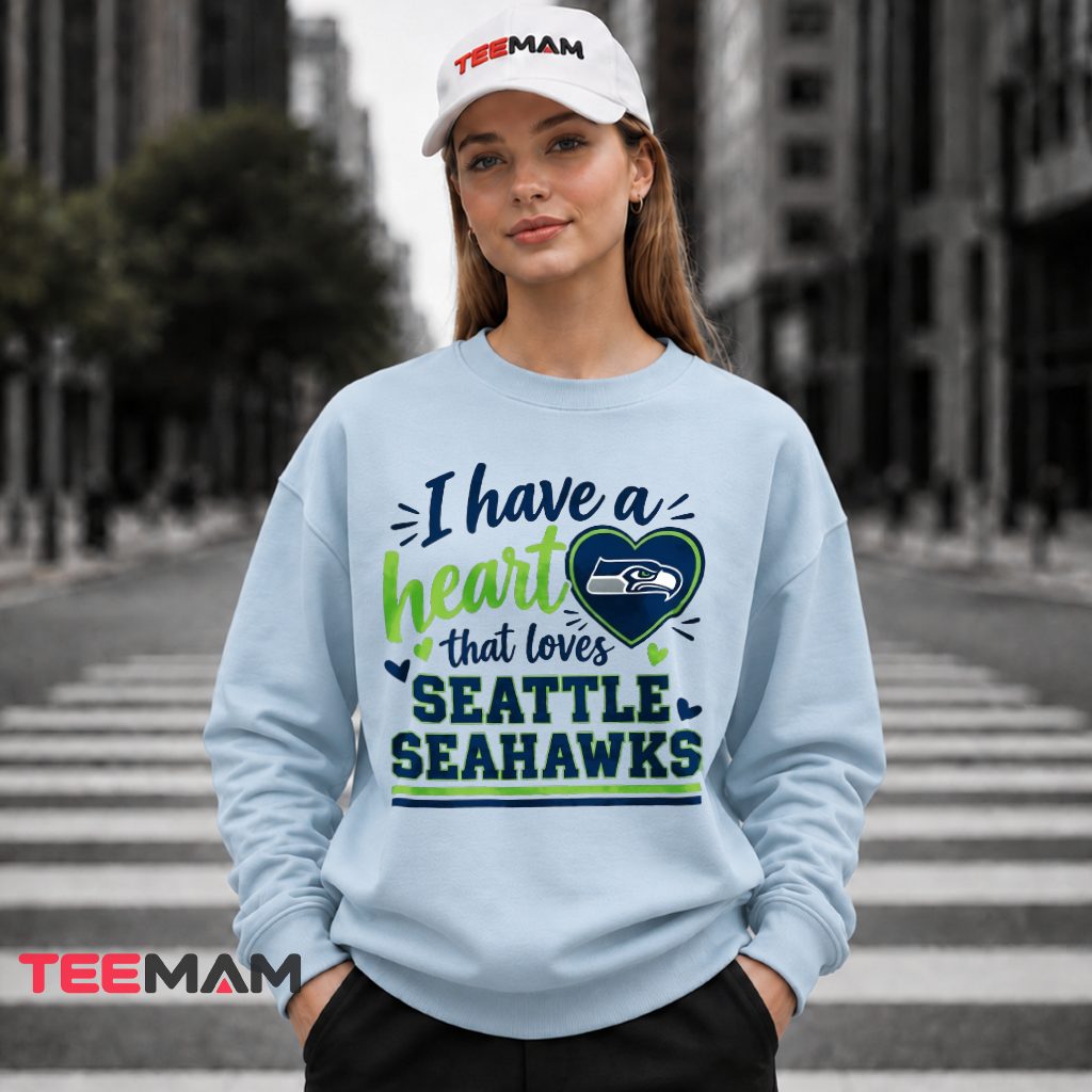 Seattle Seahawks I Have A Heart Long Sleeve Seattle Seahawks I Have A Heart Long Sleeve