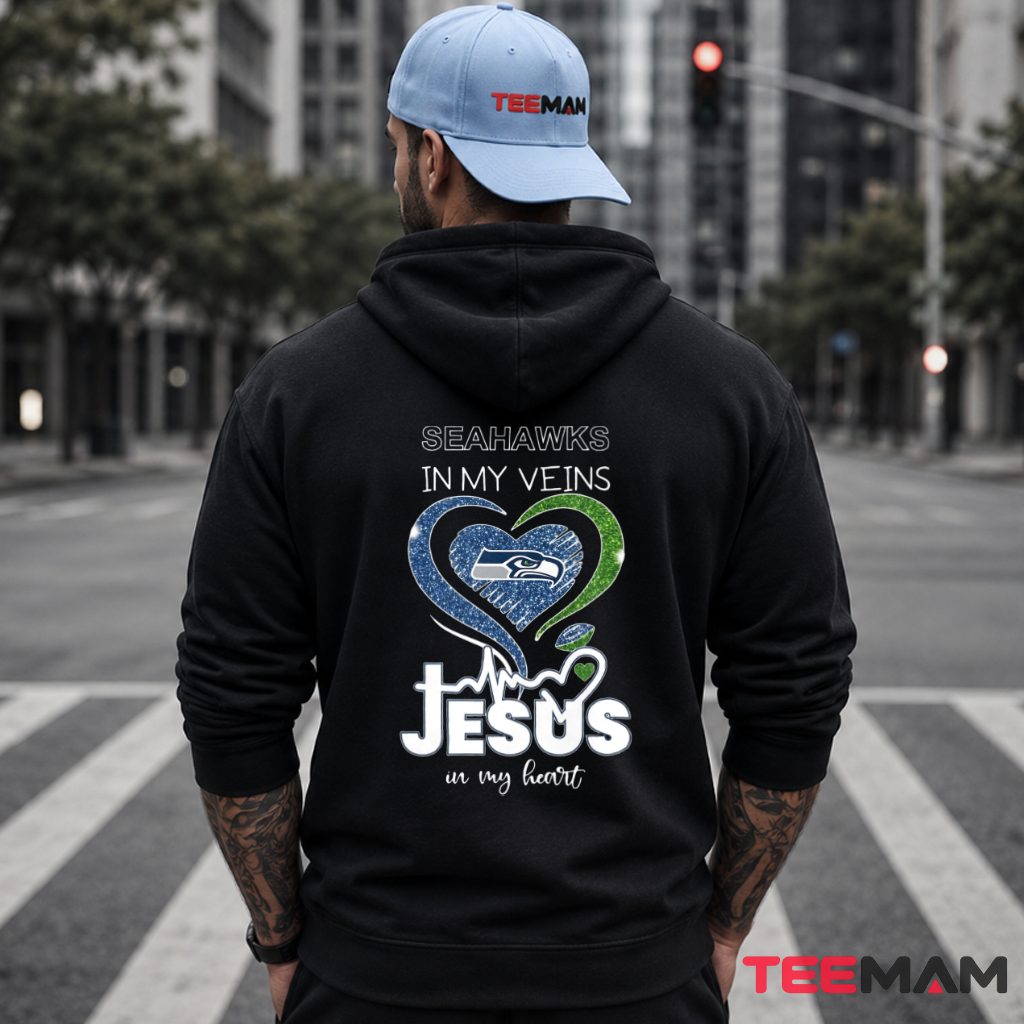 Seattle Seahawks Jesus Heart Faith Hoodie Seattle Seahawks Jesus Heart Faith Hoodie