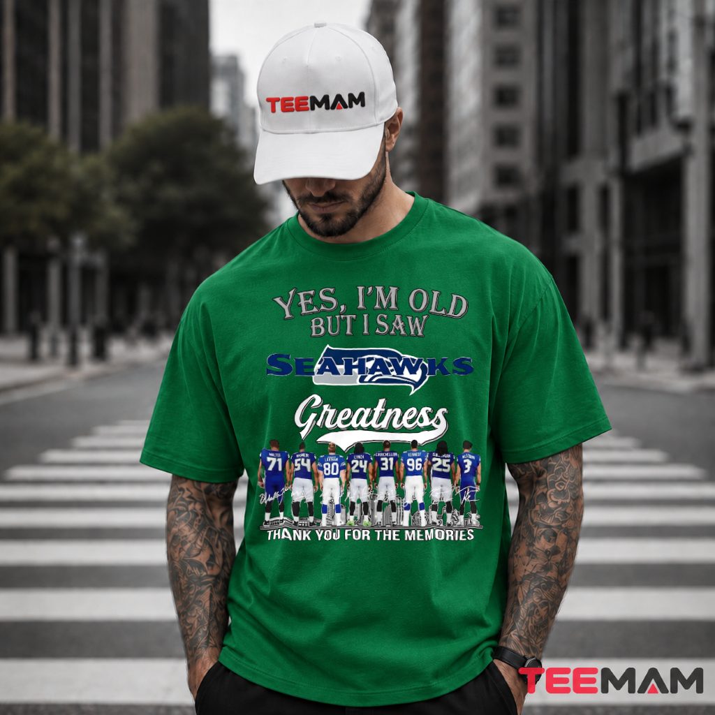 Seattle Seahawks Legends Greatness Memories T-Shirt