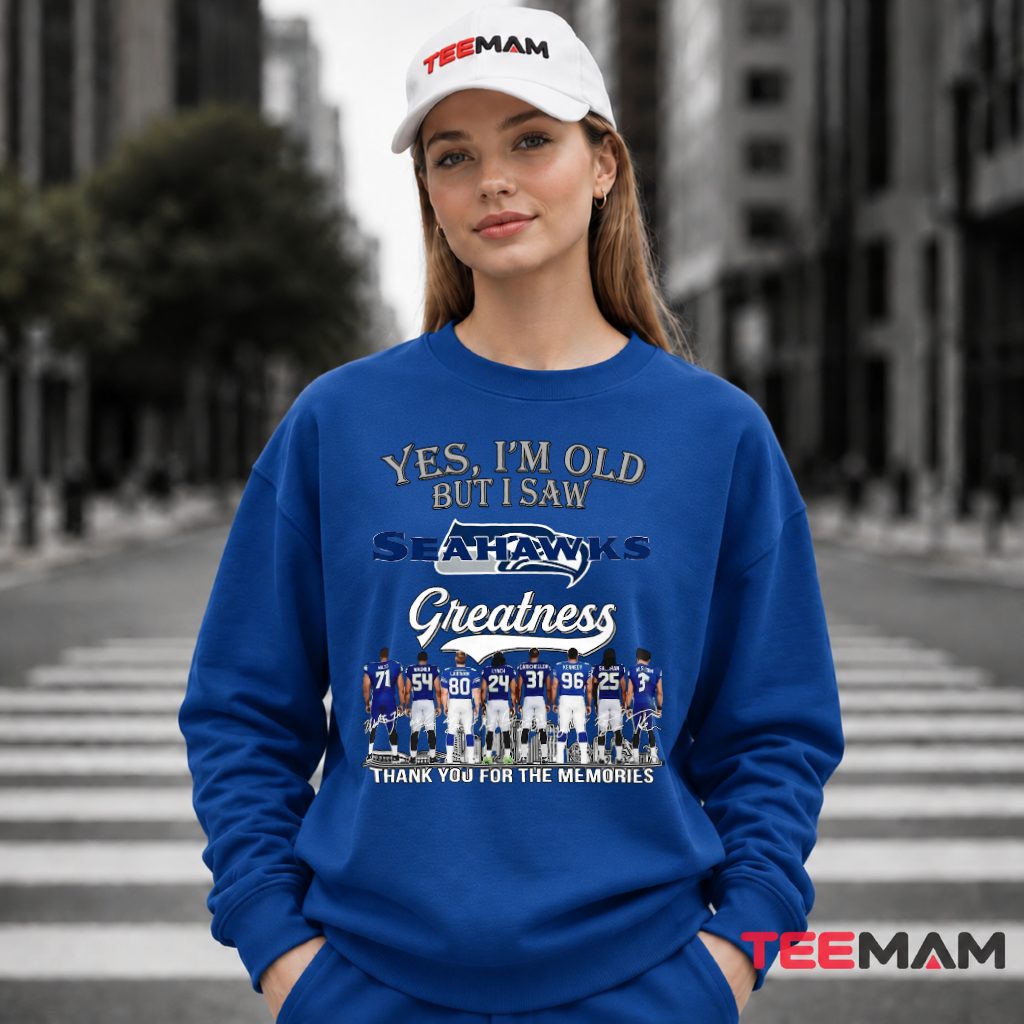 Seattle Seahawks Legends Greatness Memories Long Sleeve Seattle Seahawks Legends Greatness Memories Long Sleeve