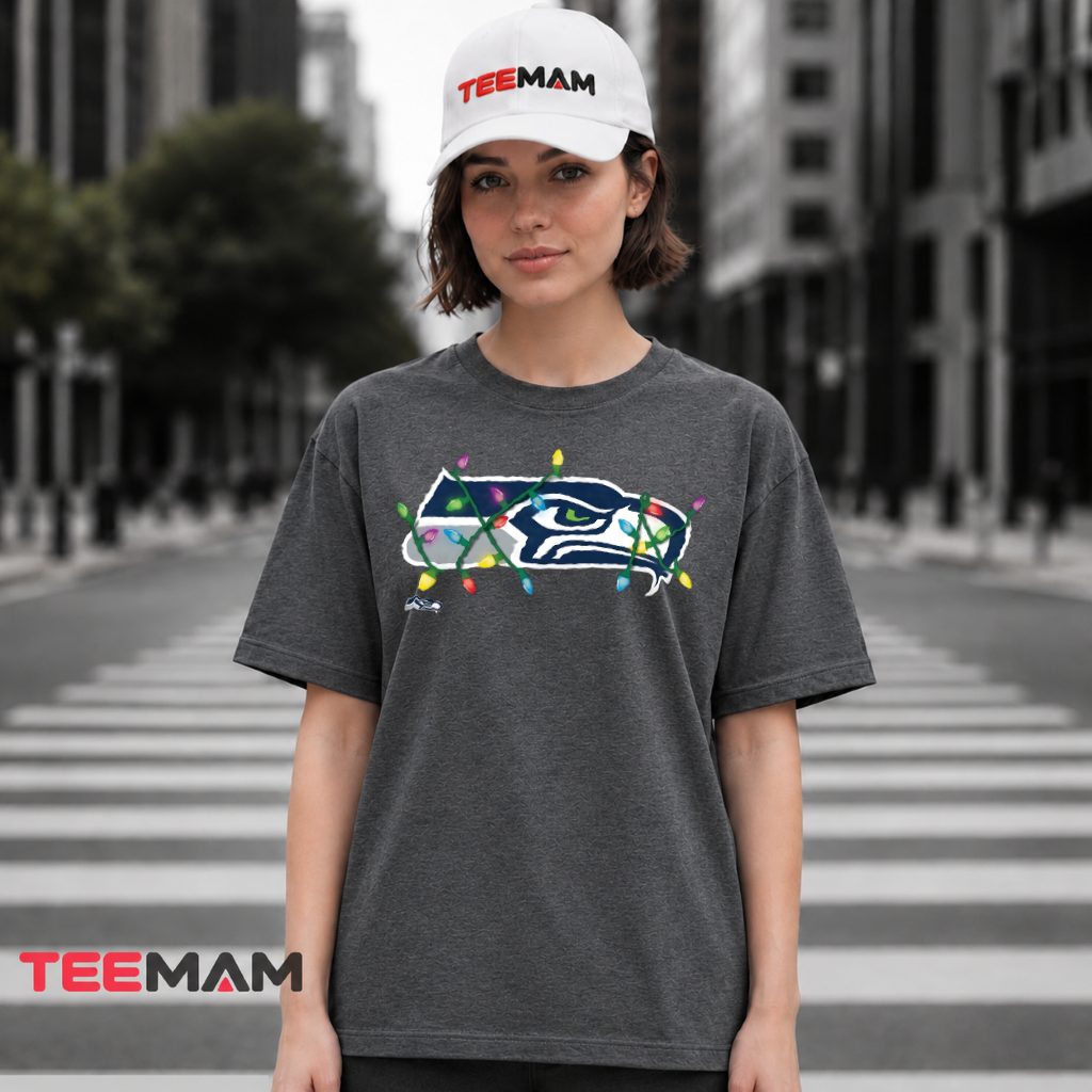 Seattle Seahawks Logo String Lights T-Shirt