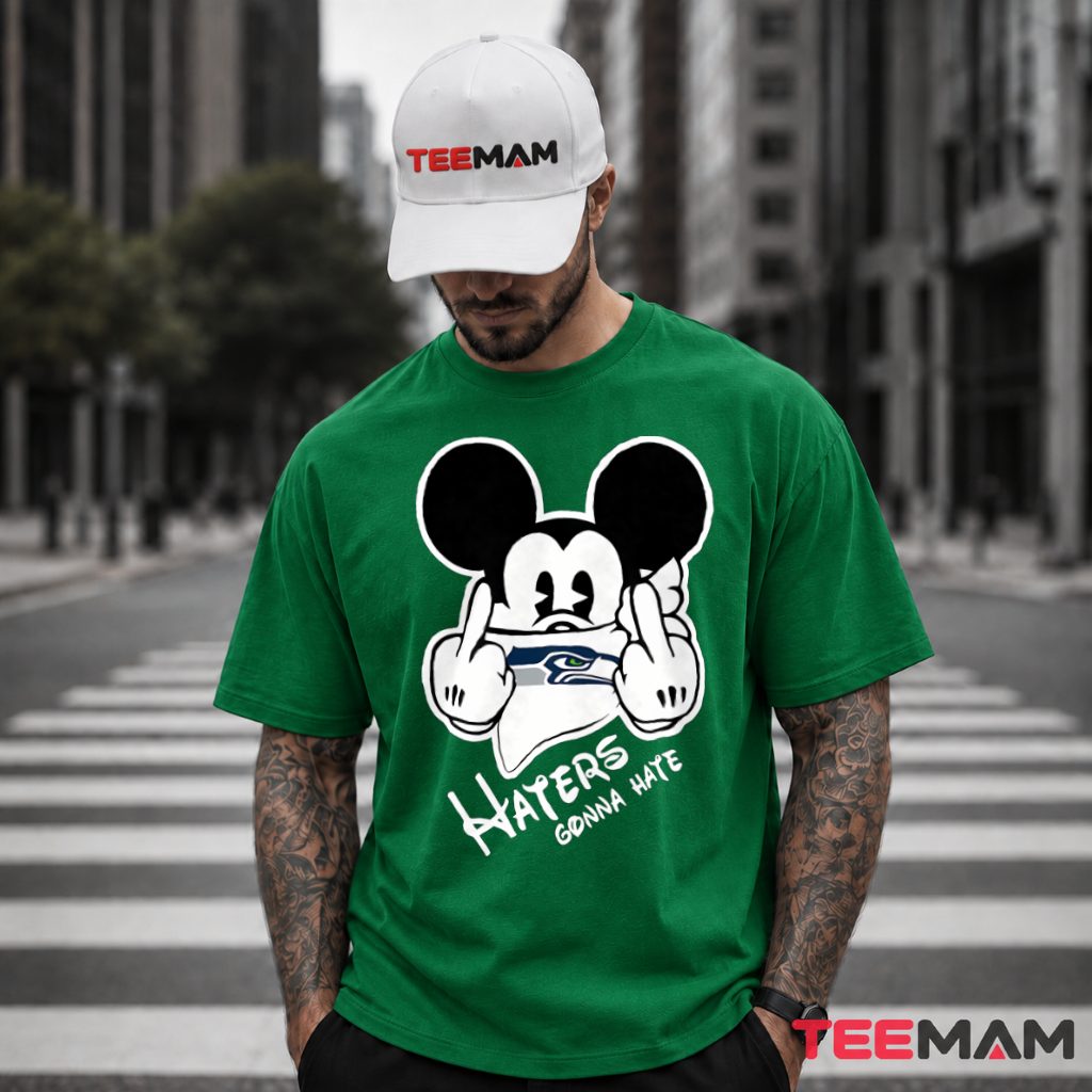 Seattle Seahawks Mickey Haters Bandana T-Shirt