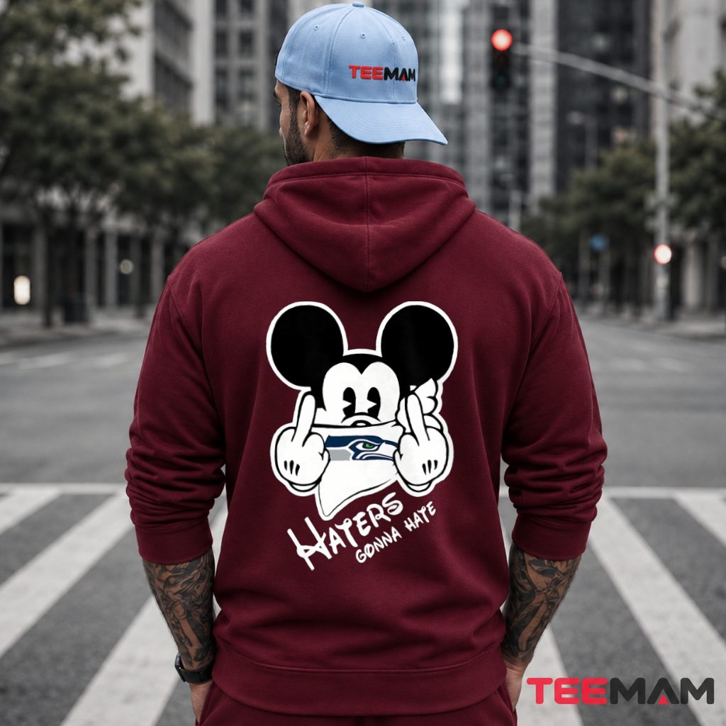 Seattle Seahawks Mickey Haters Bandana Hoodie Seattle Seahawks Mickey Haters Bandana Hoodie