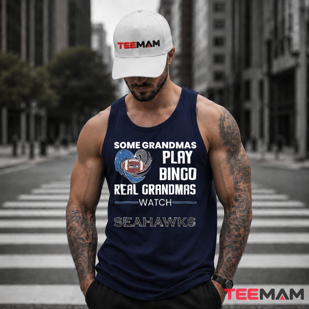 Seattle Seahawks Real Grandmas Bingo Tank Top Seattle Seahawks Real Grandmas Bingo Tank Top