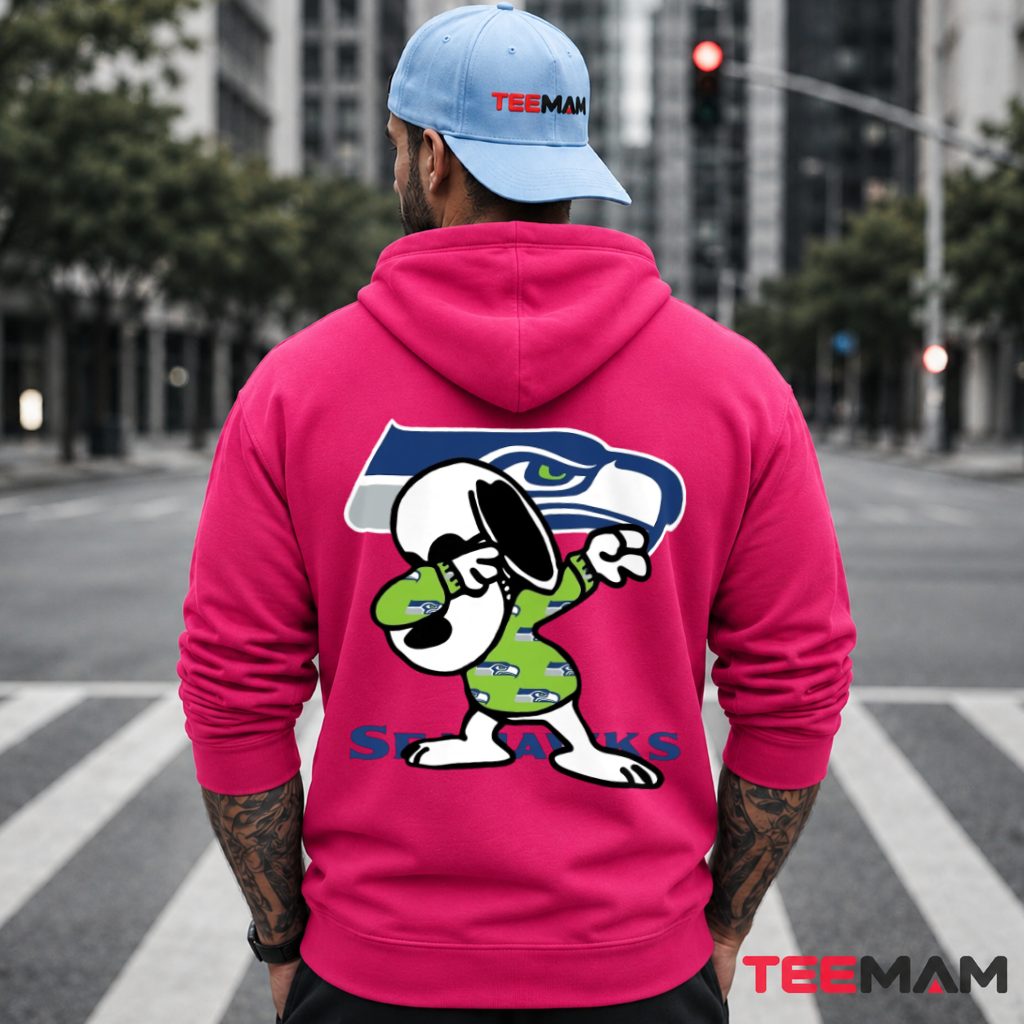 Seattle Seahawks Snoopy Dabbing Pattern Hoodie Seattle Seahawks Snoopy Dabbing Pattern Hoodie