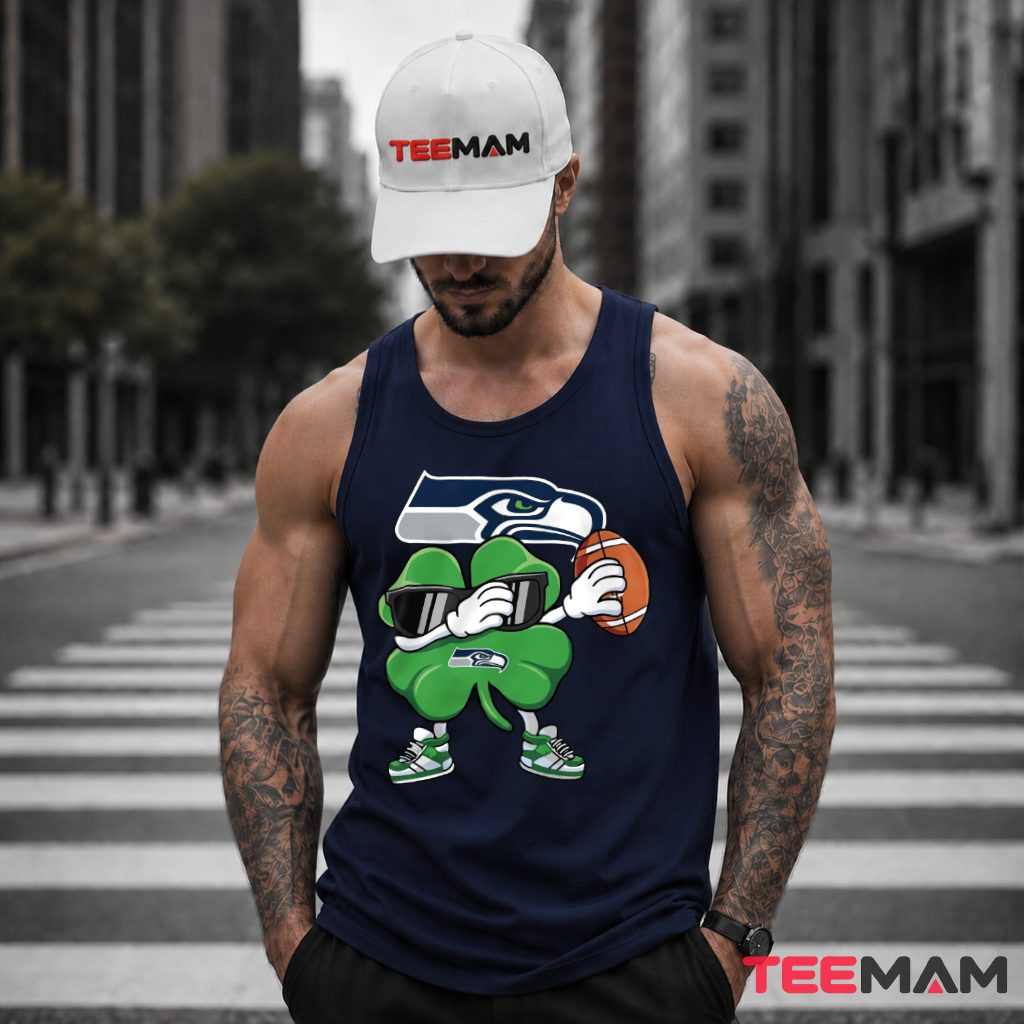 Seattle Seahawks St Patrick Clover Football Tank Top Seattle Seahawks St Patrick Clover Football Tank Top