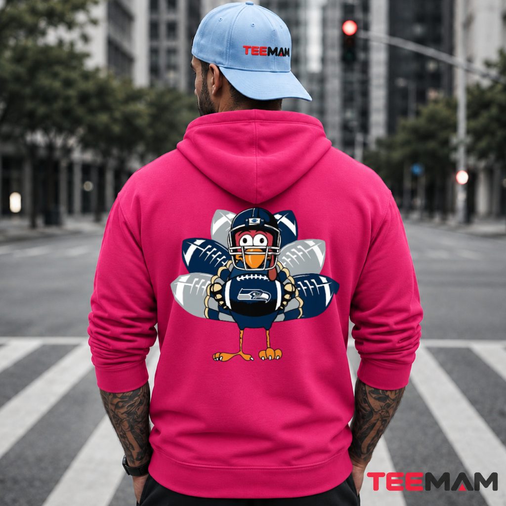 Seattle Seahawks Thanksgiving Turkey Football Hoodie Seattle Seahawks Thanksgiving Turkey Football Hoodie