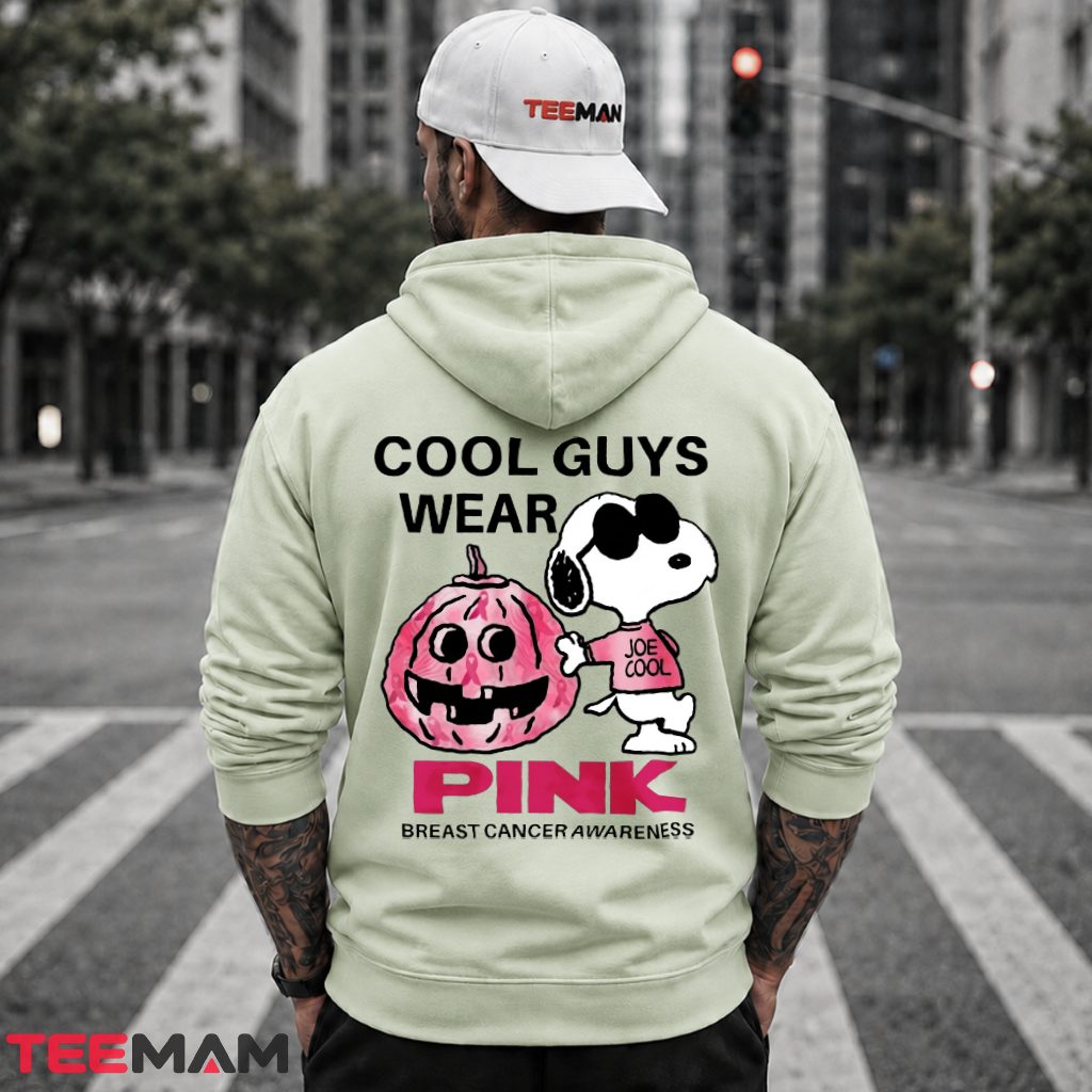 Snoopy Breast Cancer Awareness Cool Guys Wear Pink Out Hoodie Snoopy Breast Cancer Awareness Cool Guys Wear Pink Out Hoodie
