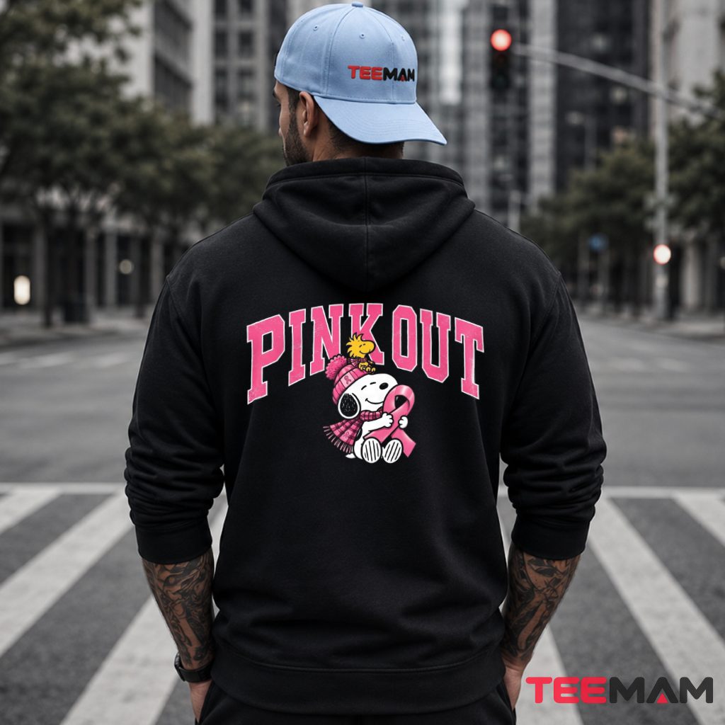 Snoopy Pink Out Pink Ribbon October Hoodie Snoopy Pink Out Pink Ribbon October Hoodie