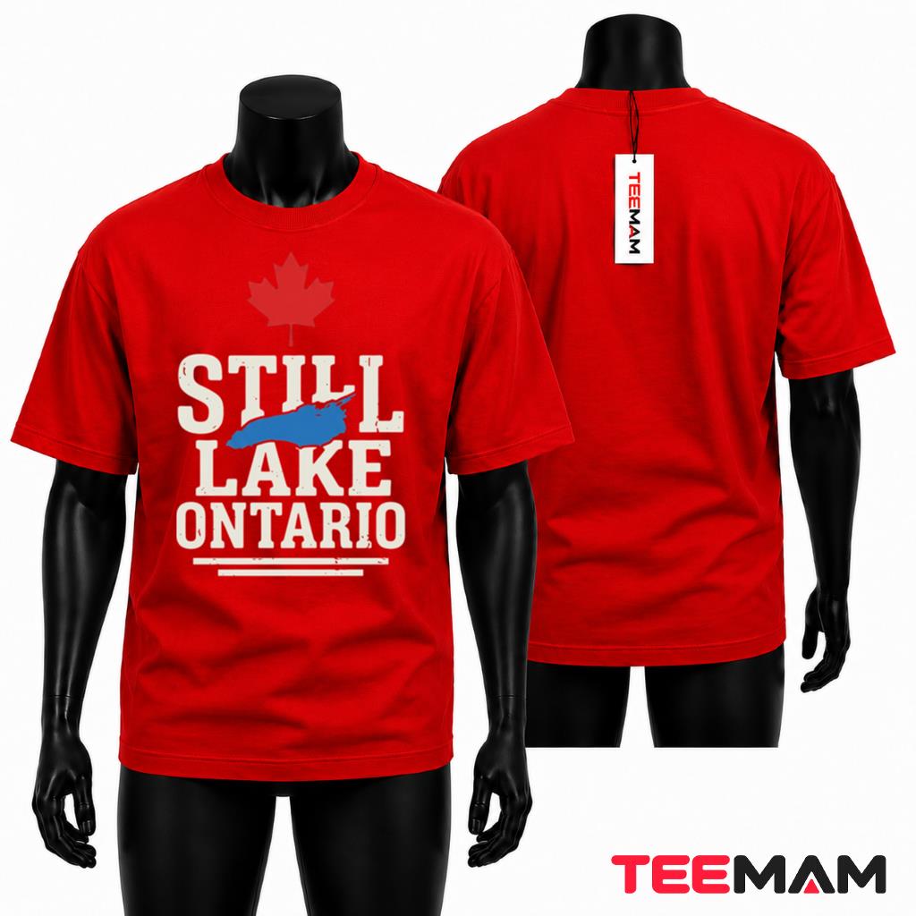Still Lake Ontario T-Shirt Canada Map Silhouette