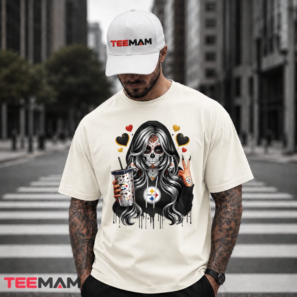Sugar Skull Steelers Hoodie Halloween T-Shirt