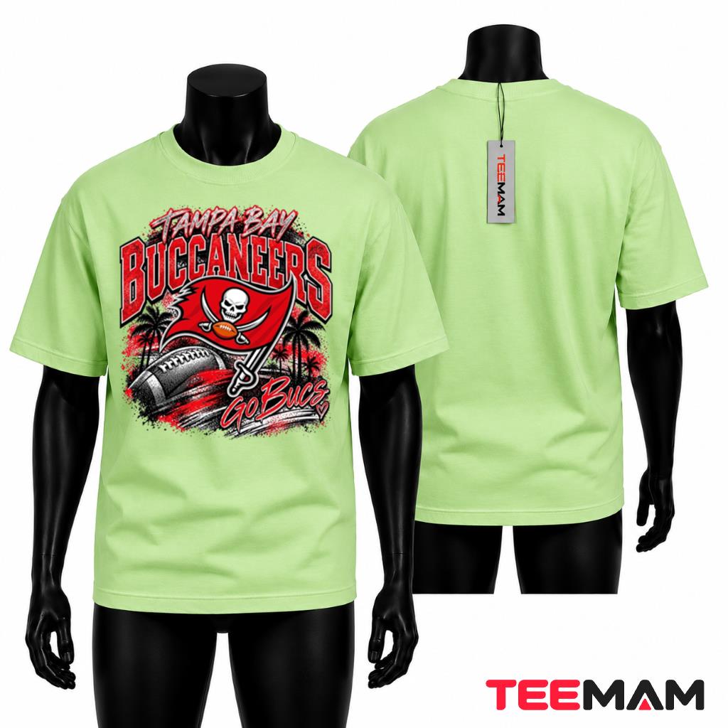 Tampa Bay Buccaneers Go Bucs Skull Flag T-Shirt