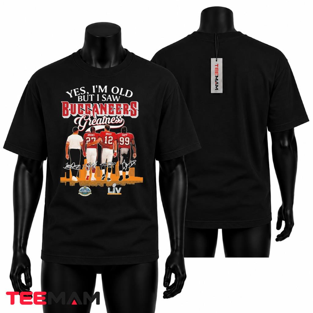 Tampa Bay Buccaneers Greatness Legends Skyline T-Shirt