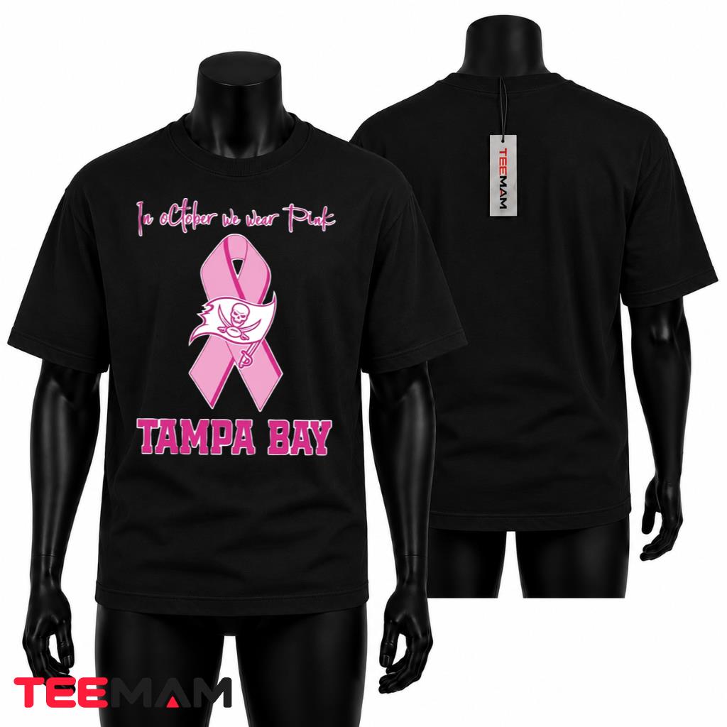 Tampa Bay Buccaneers October Pink Ribbon Awareness T-Shirt