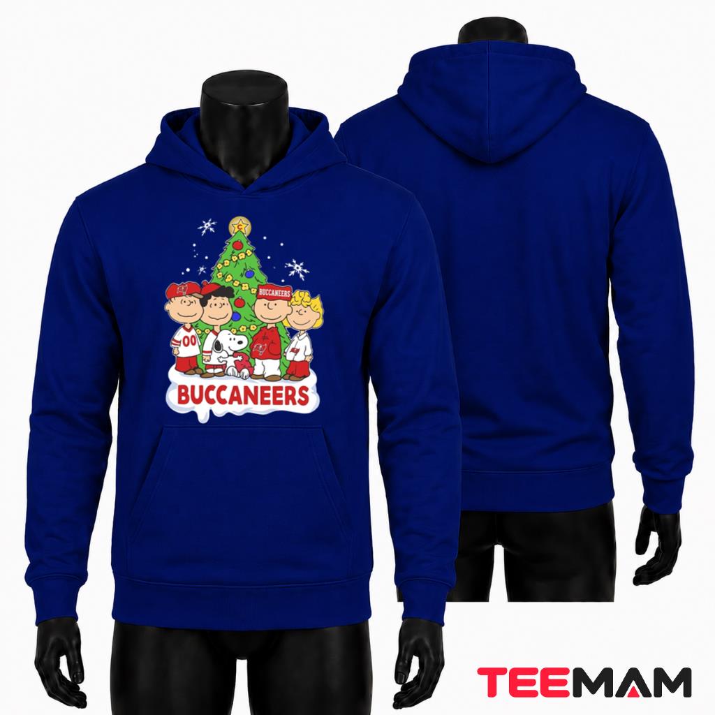 Tampa Bay Buccaneers Peanuts Gang Christmas Tree Hoodie Tampa Bay Buccaneers Peanuts Gang Christmas Tree Hoodie