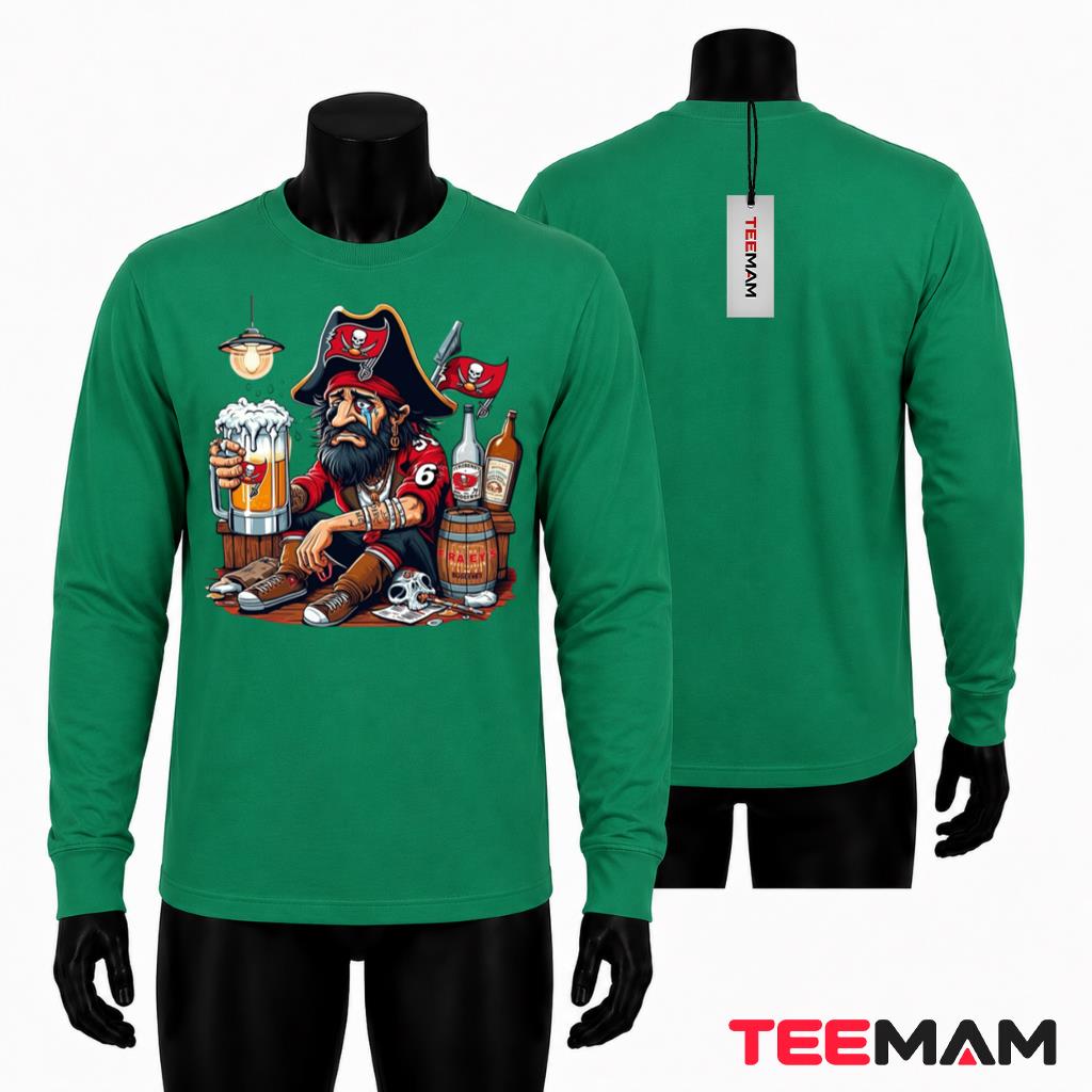 Tampa Bay Buccaneers Pirate Beer Tears Long Sleeve Tampa Bay Buccaneers Pirate Beer Tears Long Sleeve