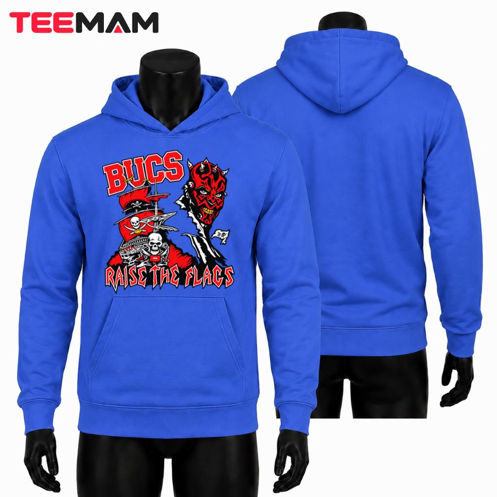 Tampa Bay Buccaneers Raise Flags Pirate Skull Hoodie Tampa Bay Buccaneers Raise Flags Pirate Skull Hoodie