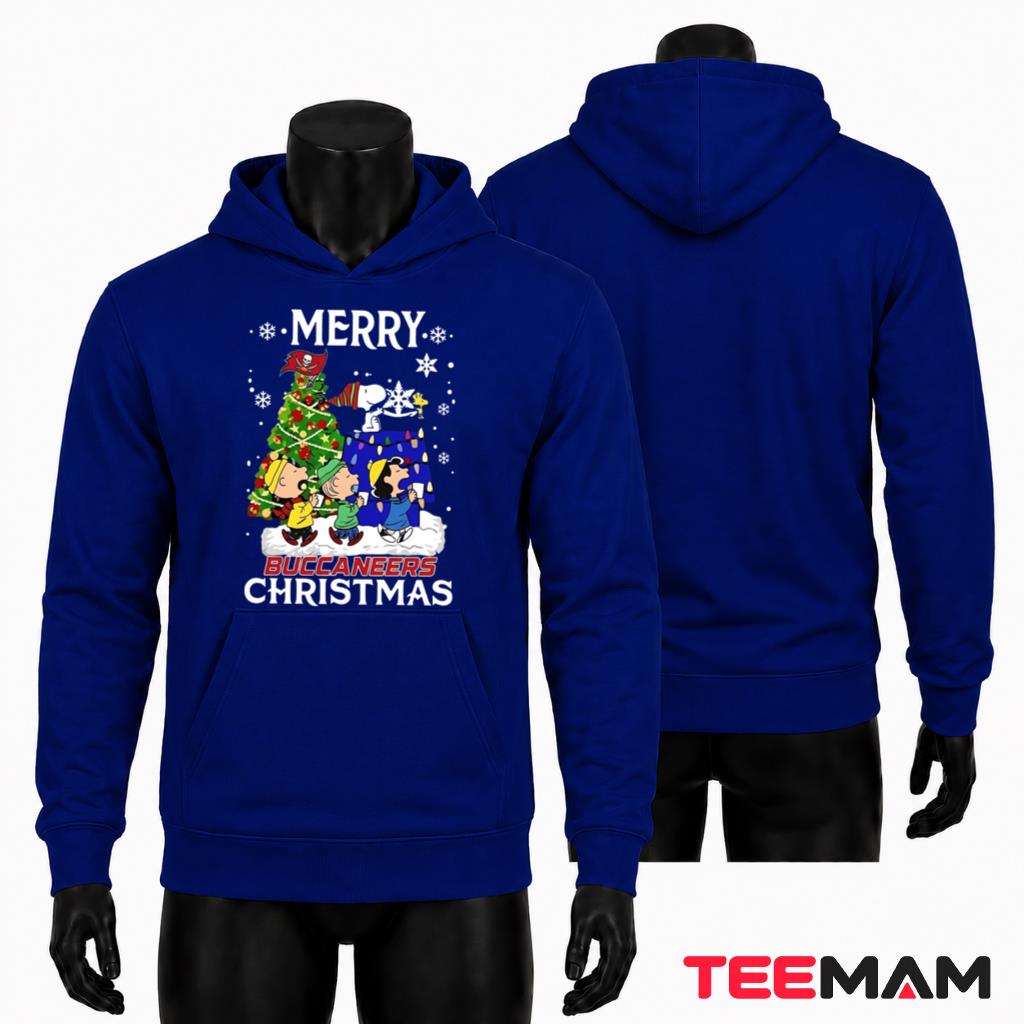Tampa Bay Buccaneers Snoopy Woodstock Merry Christmas Hoodie Tampa Bay Buccaneers Snoopy Woodstock Merry Christmas Hoodie