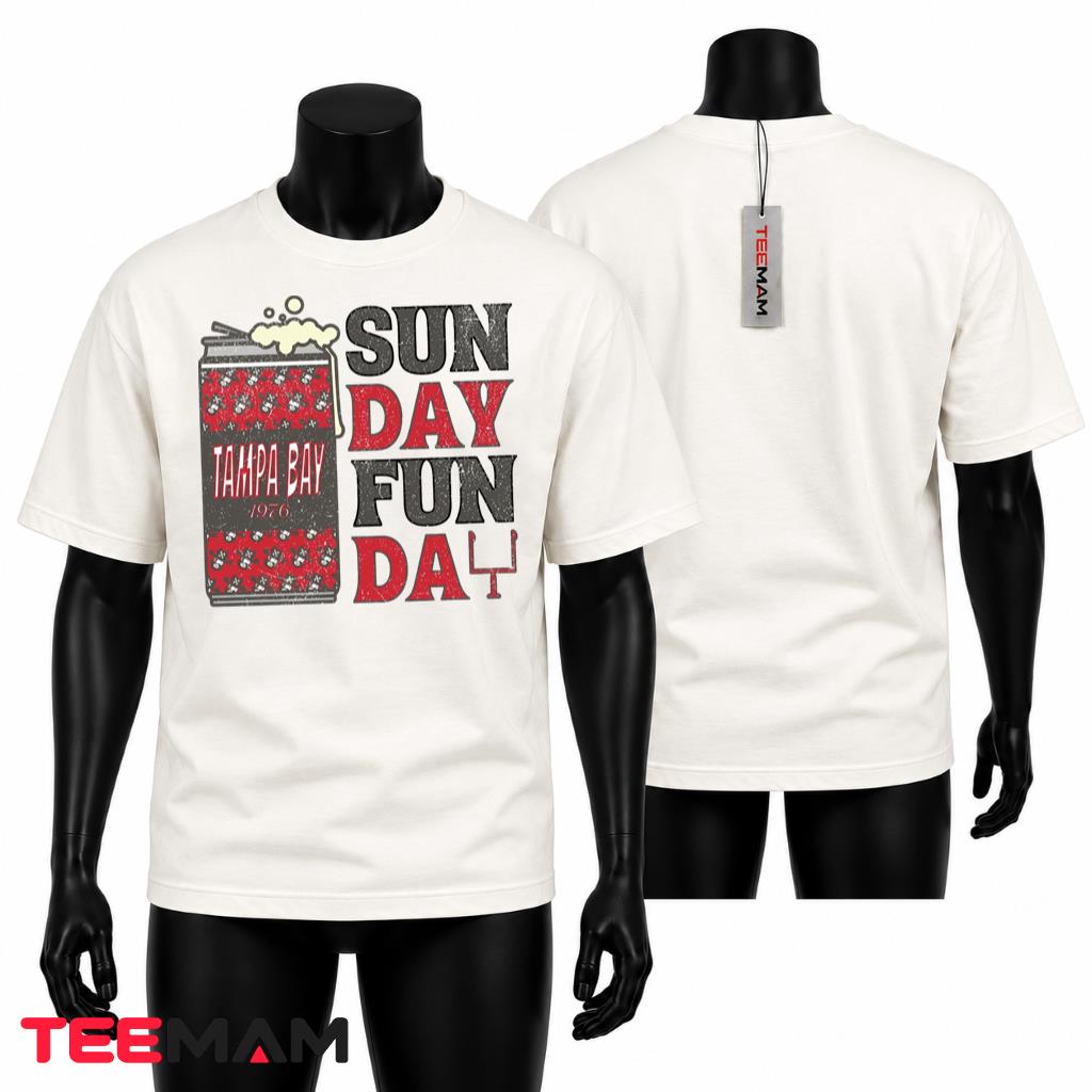 Tampa Bay Buccaneers Sunday Funday Beer Can T-Shirt