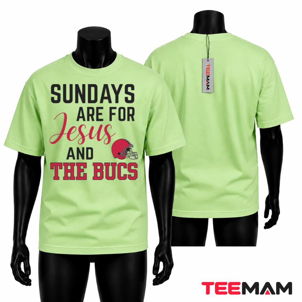 Tampa Bay Buccaneers Sundays Jesus And The Bucs T-Shirt