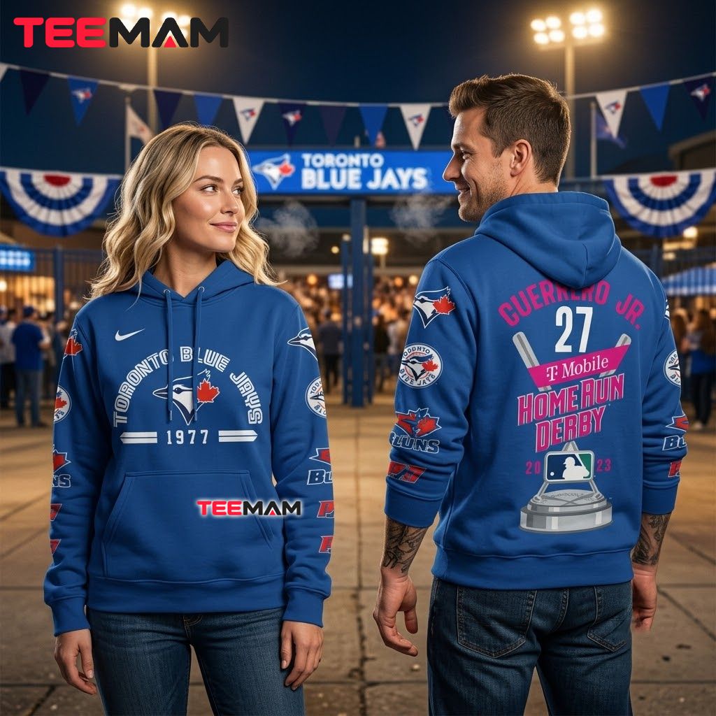 Toronto Blue Jays 3D Hoodie Guerrero Jr Home Run Derby Number Back Toronto Blue Jays 3D Hoodie Guerrero Jr Home Run Derby Number Back