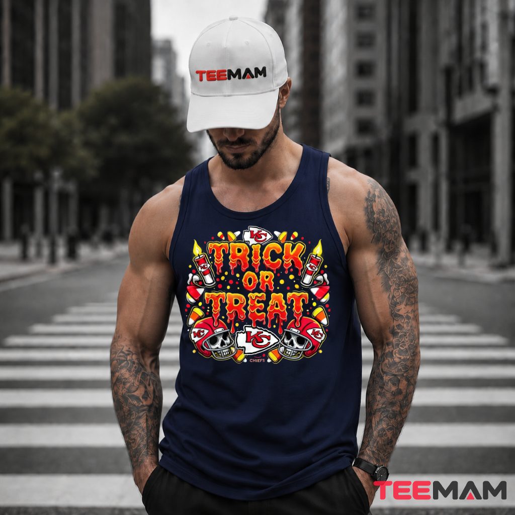 Trick Or Treat Kansas City Chiefs Tank Top Trick Or Treat Kansas City Chiefs Tank Top