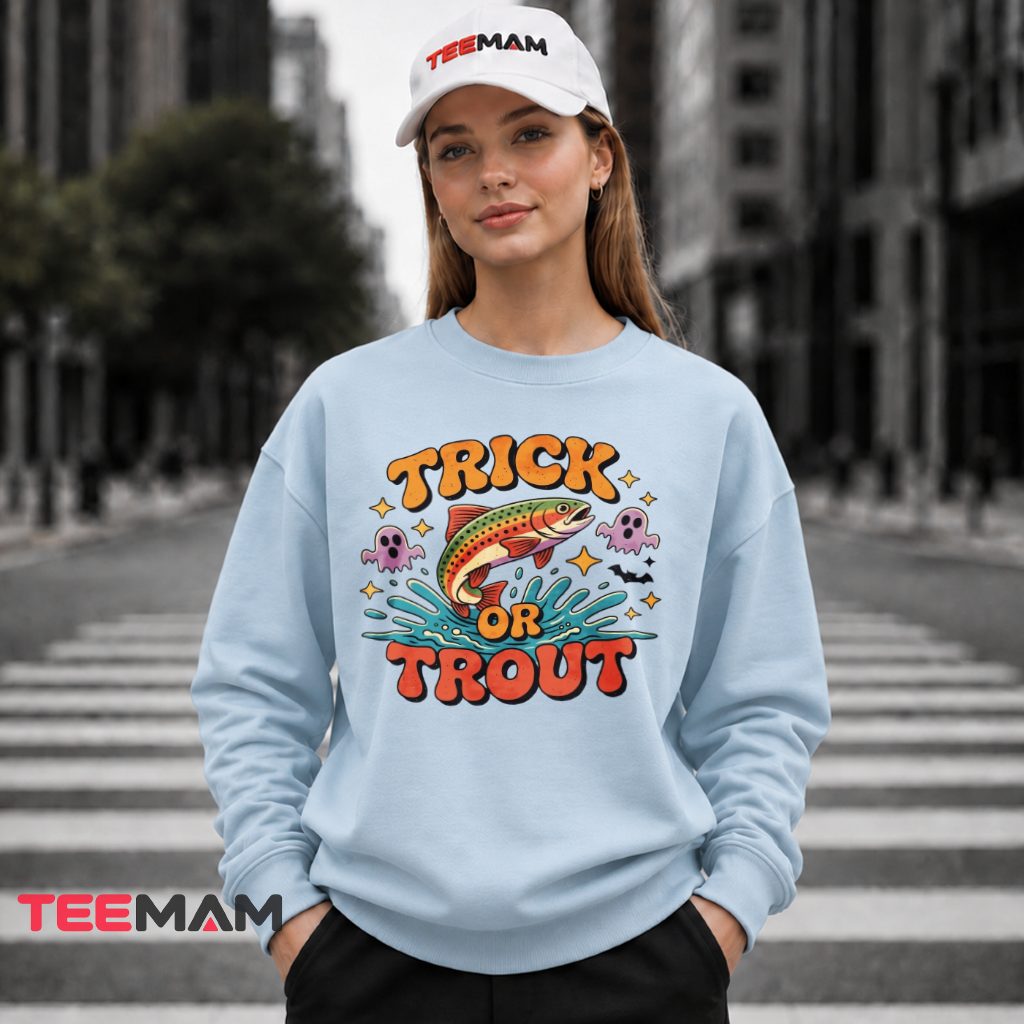 Trick Or Trout Fishing Halloween Long Sleeve Trick Or Trout Fishing Halloween Long Sleeve