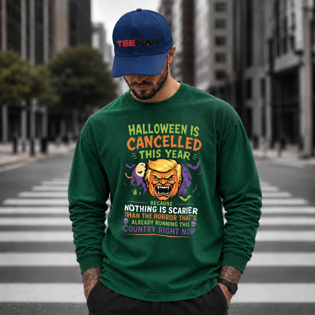 Trump Halloween Is Cancelled Political Parody Long Sleeve Trump Halloween Is Cancelled Political Parody Long Sleeve
