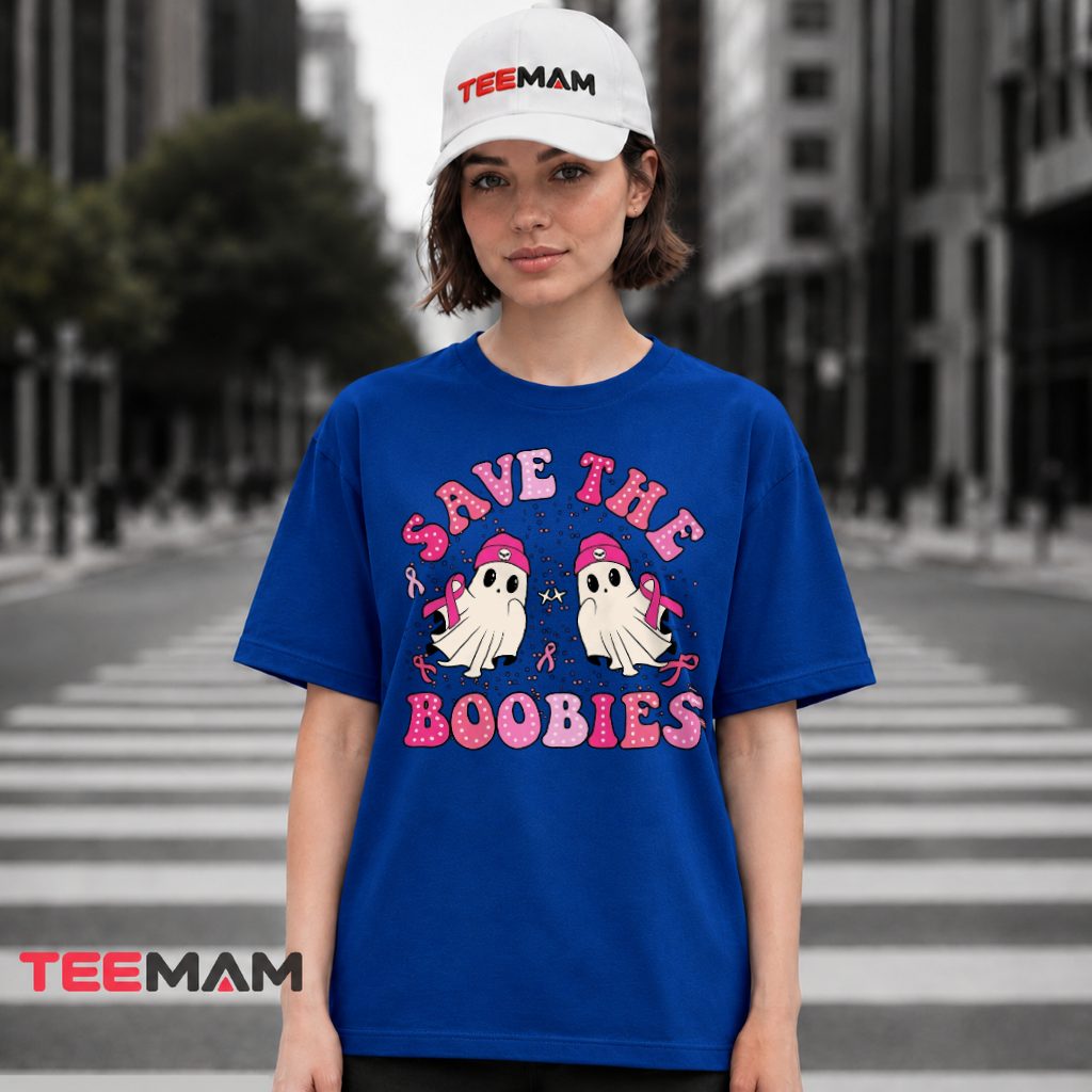 Twin Ghosts Beanies Save The Boobies T-Shirt