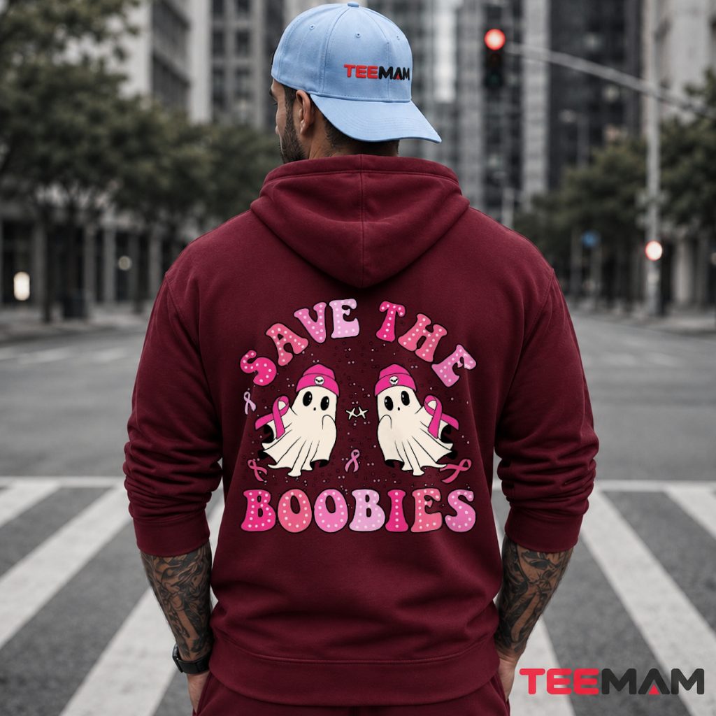 Twin Ghosts Beanies Save The Boobies Hoodie Twin Ghosts Beanies Save The Boobies Hoodie
