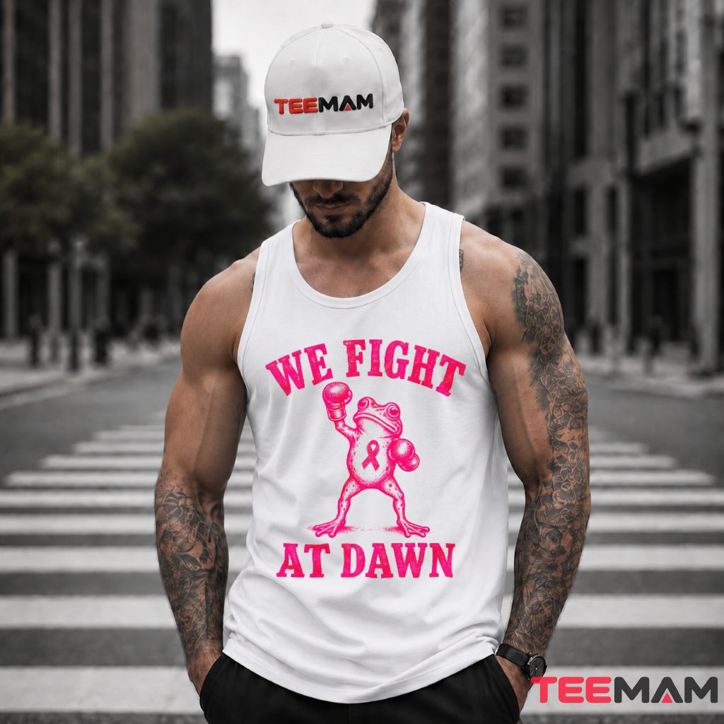 We Fight At Dawn Boxing Frog Ribbon Tank Top We Fight At Dawn Boxing Frog Ribbon Tank Top