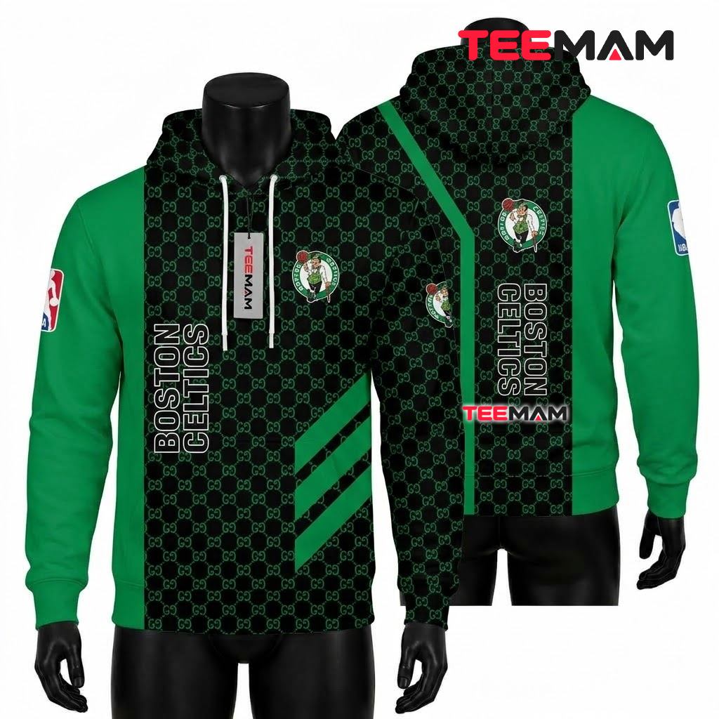 Boston Celtics All Over Print 3D Hoodie Hello Kitty Boston Celtics All Over Print 3D Hoodie Hello Kitty