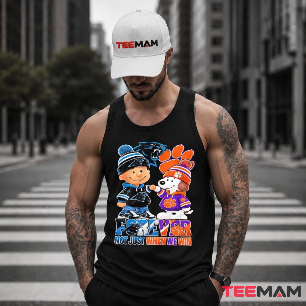 Carolina Panthers Clemson Tigers Snoopy Forever Tank Top Carolina Panthers Clemson Tigers Snoopy Forever Tank Top