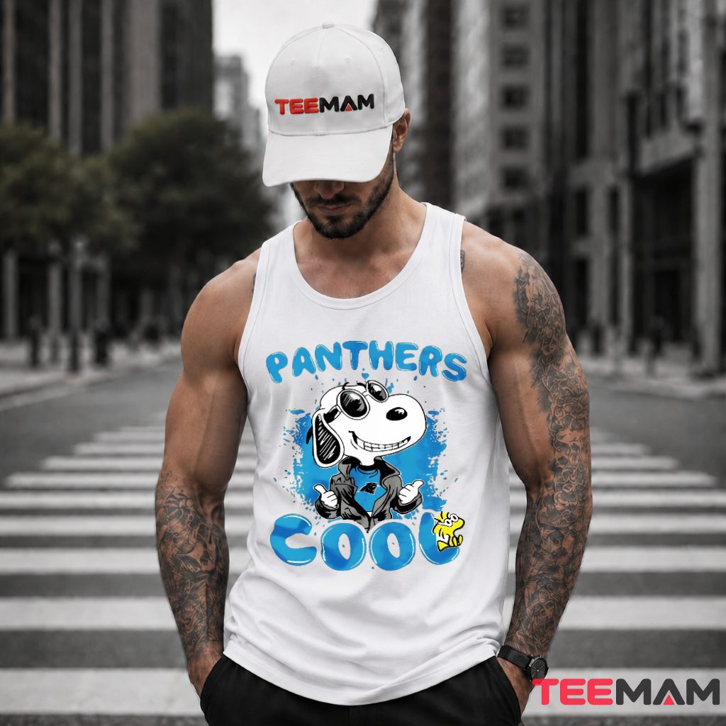 Carolina Panthers Cool Snoopy Fan Tank Top Carolina Panthers Cool Snoopy Fan Tank Top
