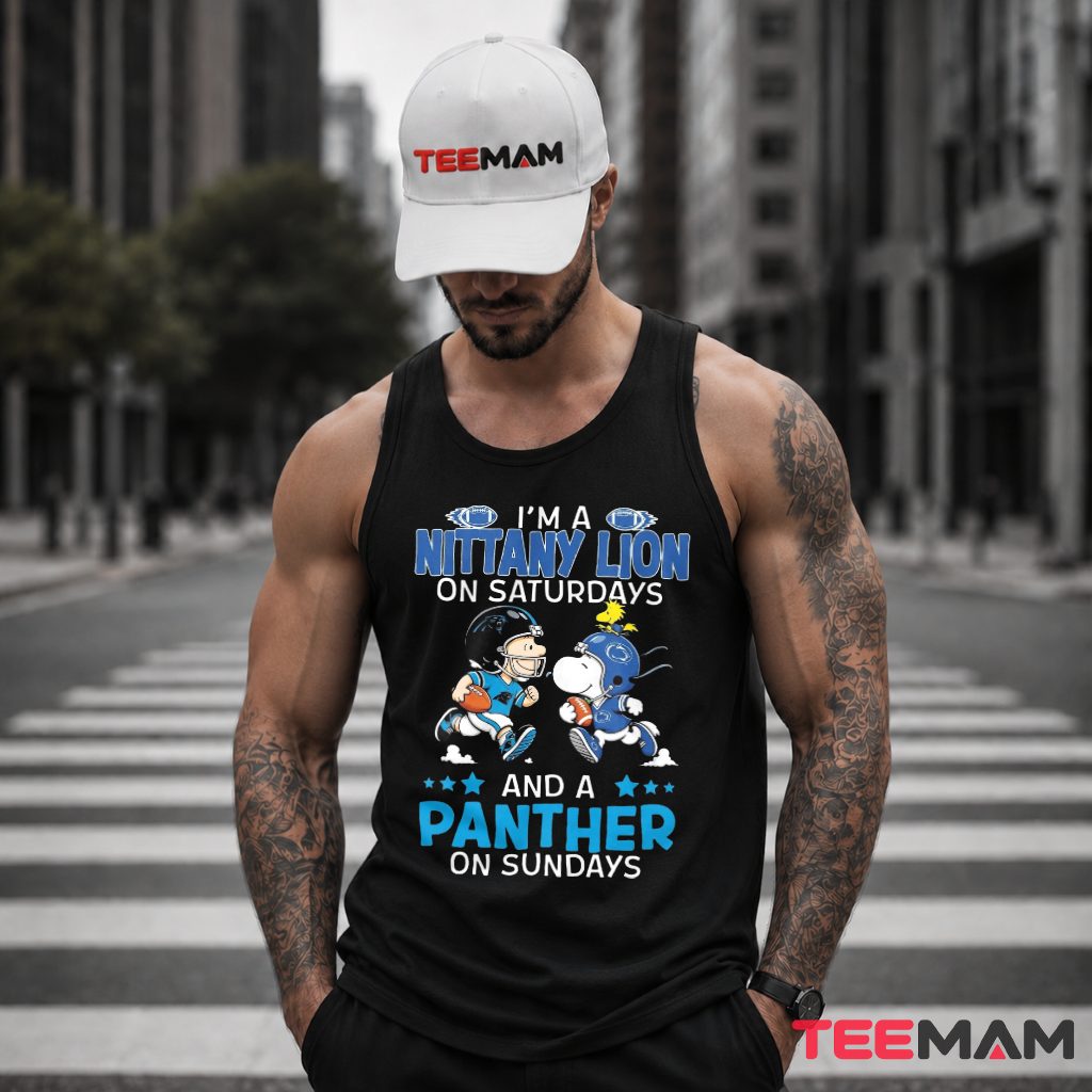 Carolina Panthers Penn State Nittany Lions Snoopy Tank Top Carolina Panthers Penn State Nittany Lions Snoopy Tank Top