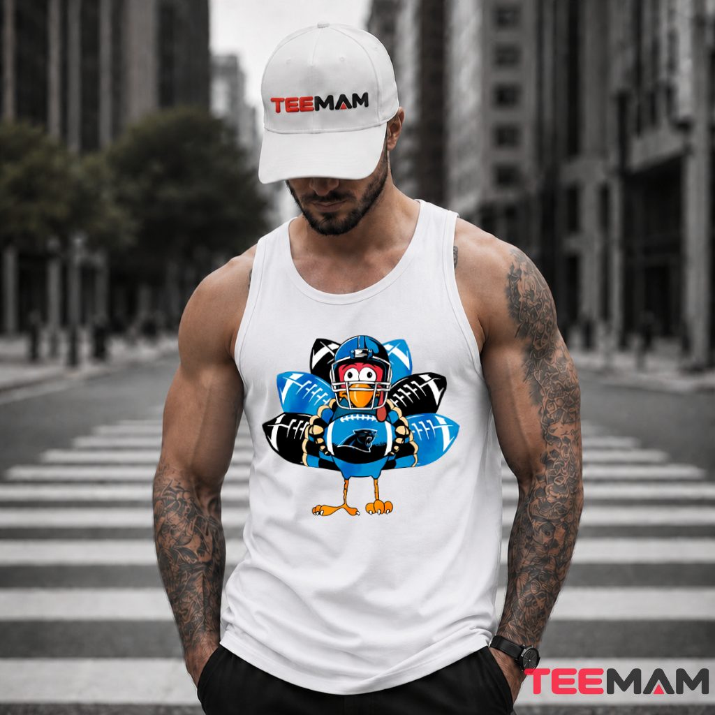 Carolina Panthers Turkey Feathers Thanksgiving Tank Top Carolina Panthers Turkey Feathers Thanksgiving Tank Top