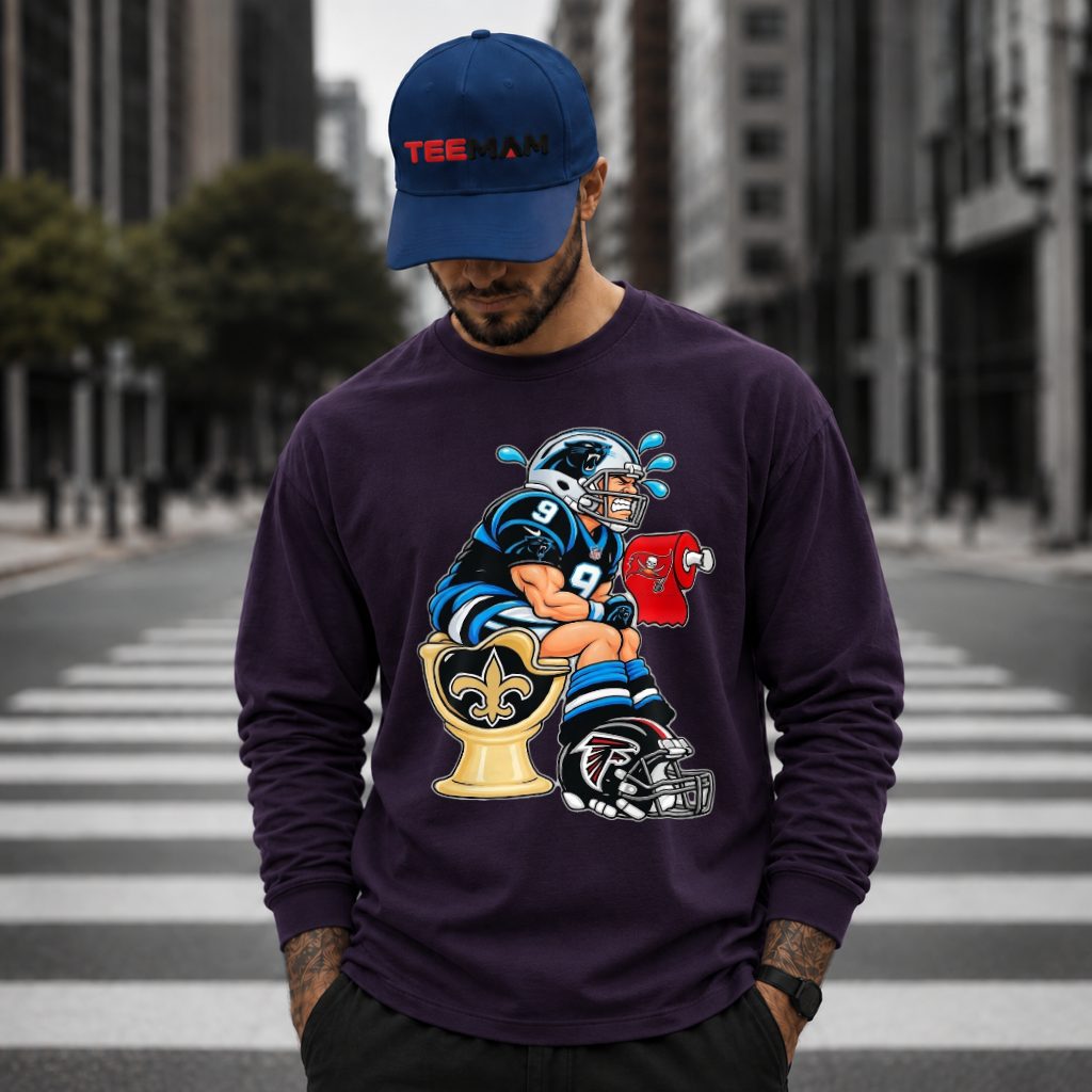 Carolina Panthers Vs Saints Buccaneers Falcons Toilet Long Sleeve Carolina Panthers Vs Saints Buccaneers Falcons Toilet Long Sleeve