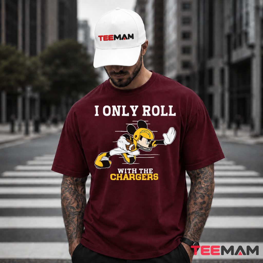 Cool Los Angeles Chargers Mickey Mouse Running Back T-Shirt