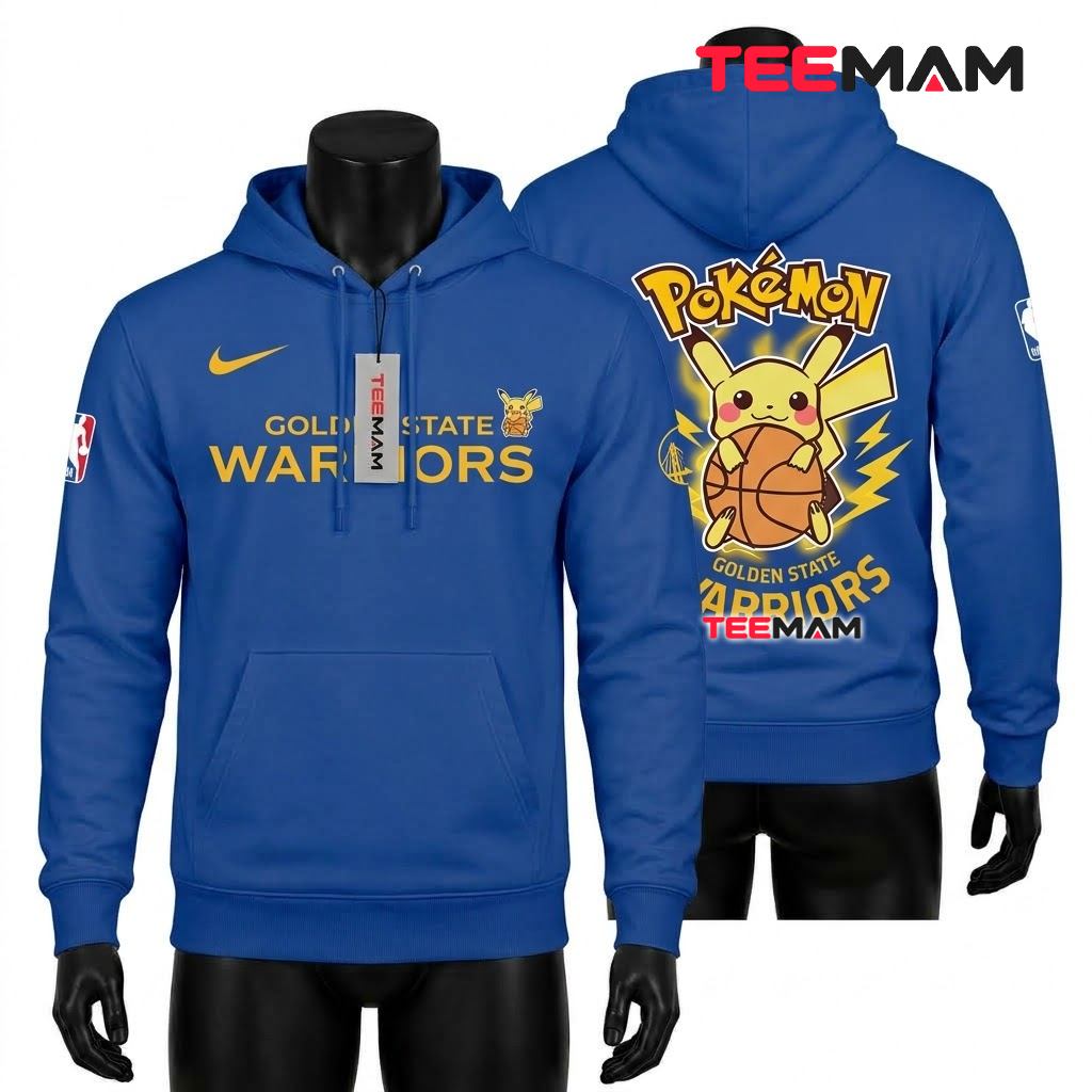 Golden State Warriors All Over Print 3D Hoodie Pokemon